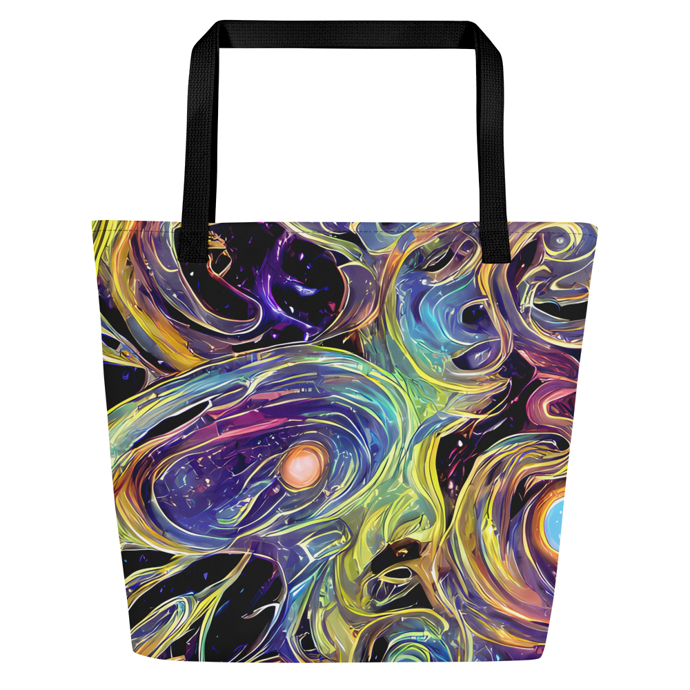 Large Tote Bag w/ Pocket - Lebacq Swirl