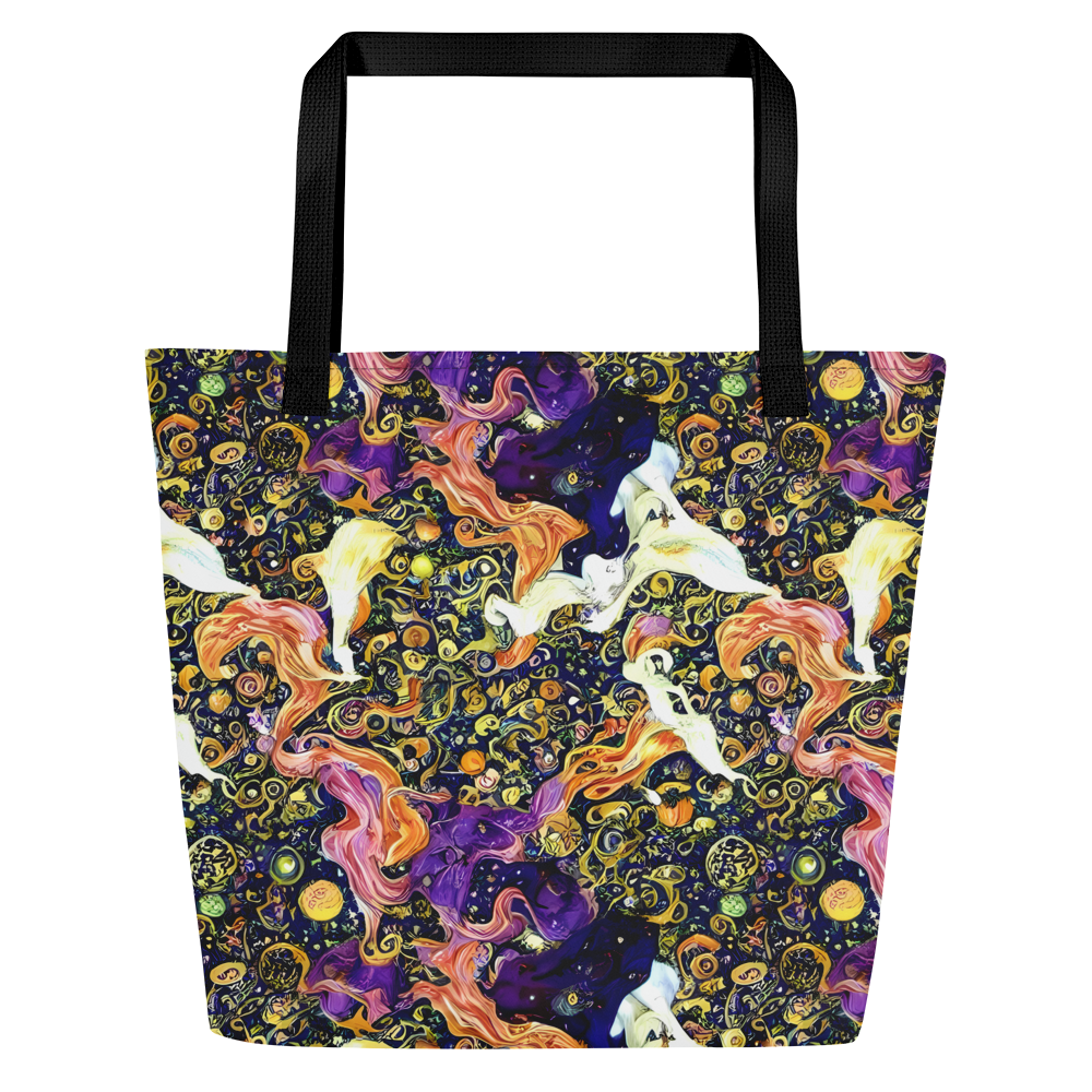 Large Tote Bag w/ Pocket - Ethereal Waltz