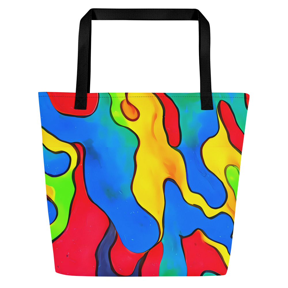 Large Tote Bag w/ Pocket - Splash of Joy