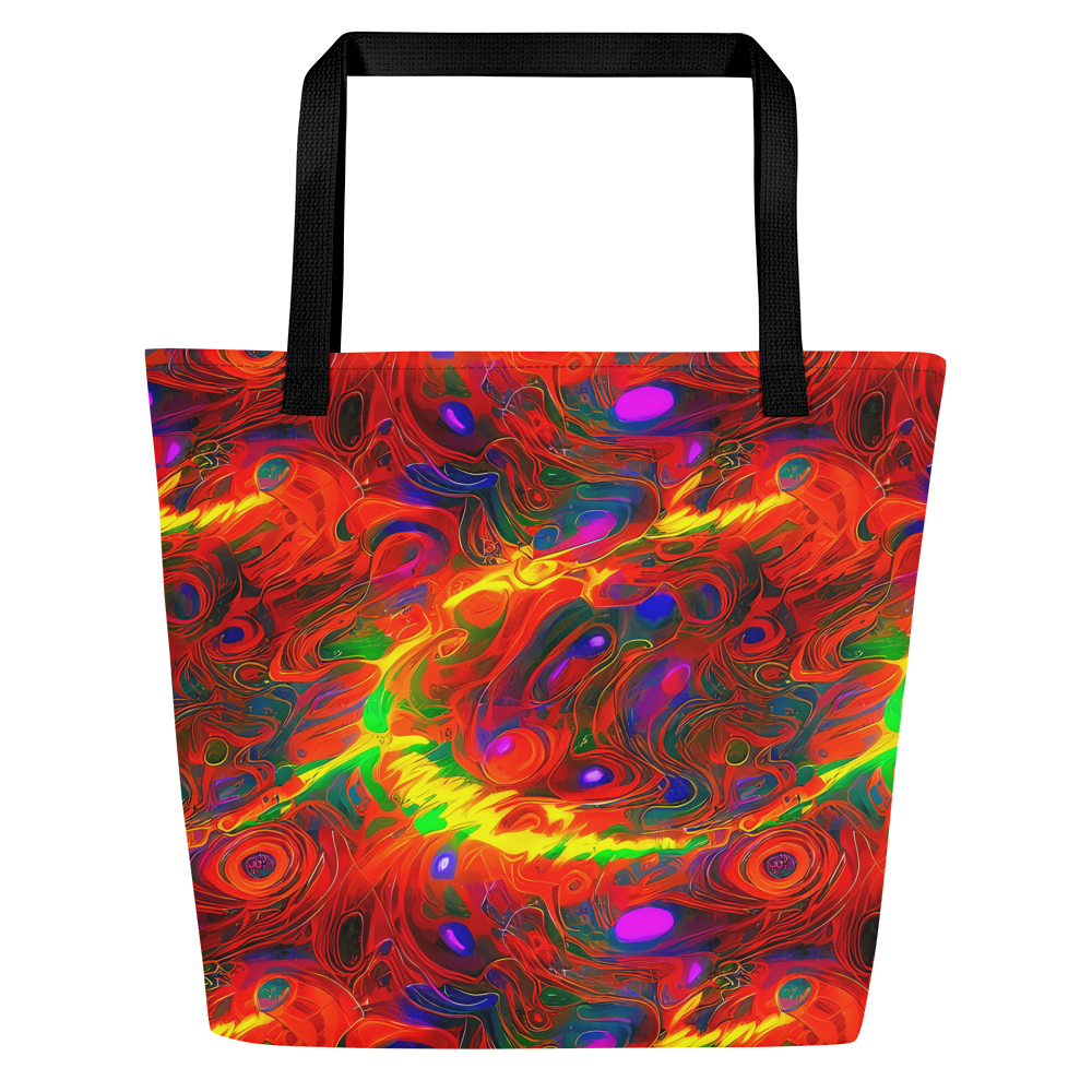 Large Tote Bag w/ Pocket - Blampied Blaze