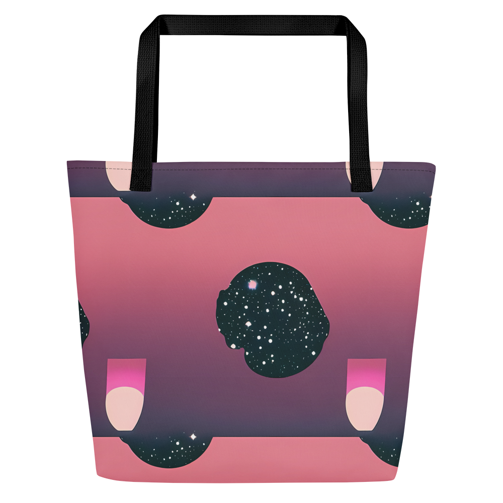 Large Tote Bag w/ Pocket - Dreamscape Horizon
