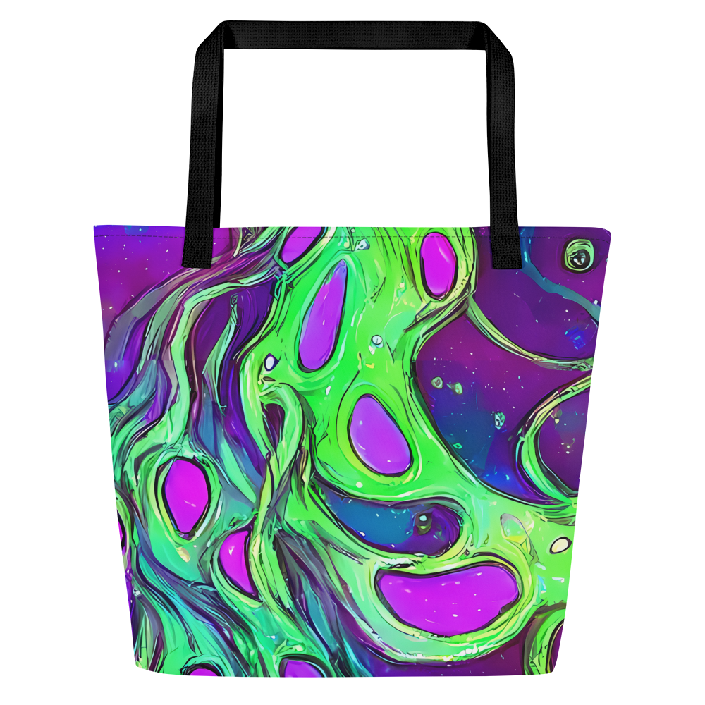 Large Tote Bag w/ Pocket - Funky Mutation