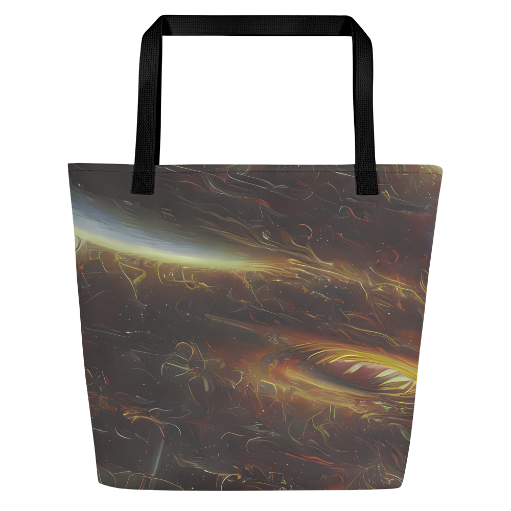Large Tote Bag w/ Pocket - Quantum Illusions