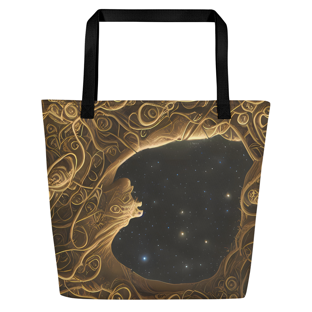 Large Tote Bag w/ Pocket - Gilded Reverie