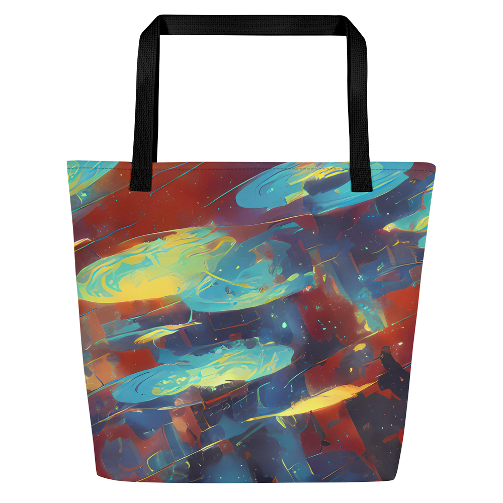 Large Tote Bag w/ Pocket - Journey Through Infinity