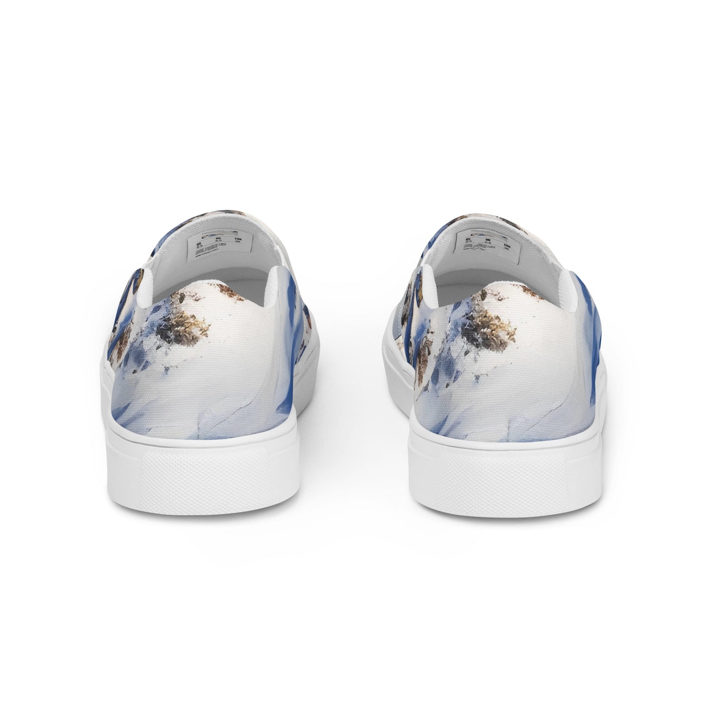 Men's Slip-On Canvas Shoes - Snowlit Peaks