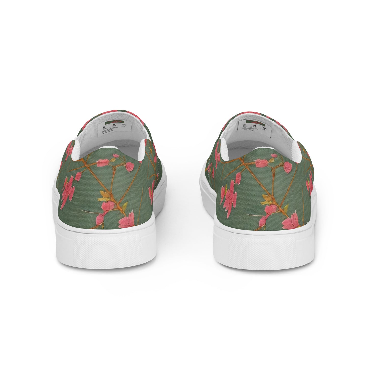 Men's Slip-On Canvas Shoes - Petal Symphony