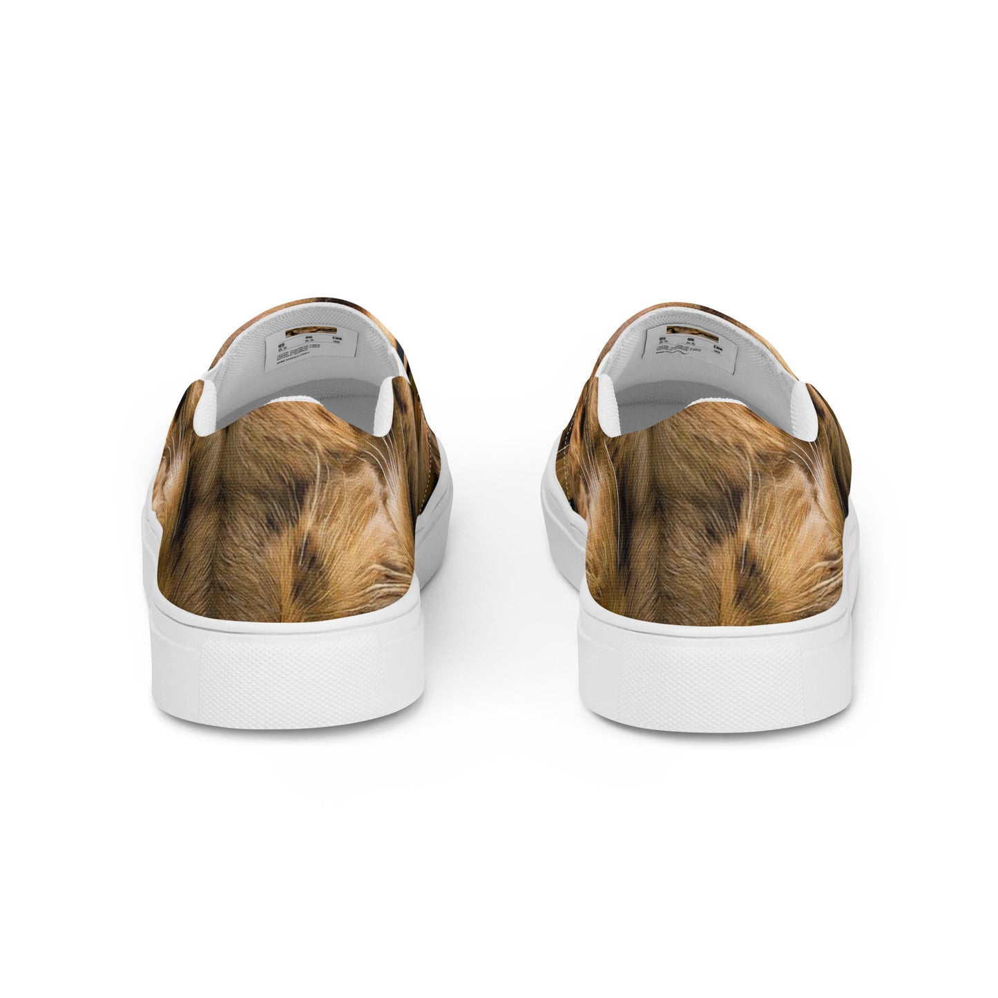 Men's Slip-On Canvas Shoes - Feline Whisper
