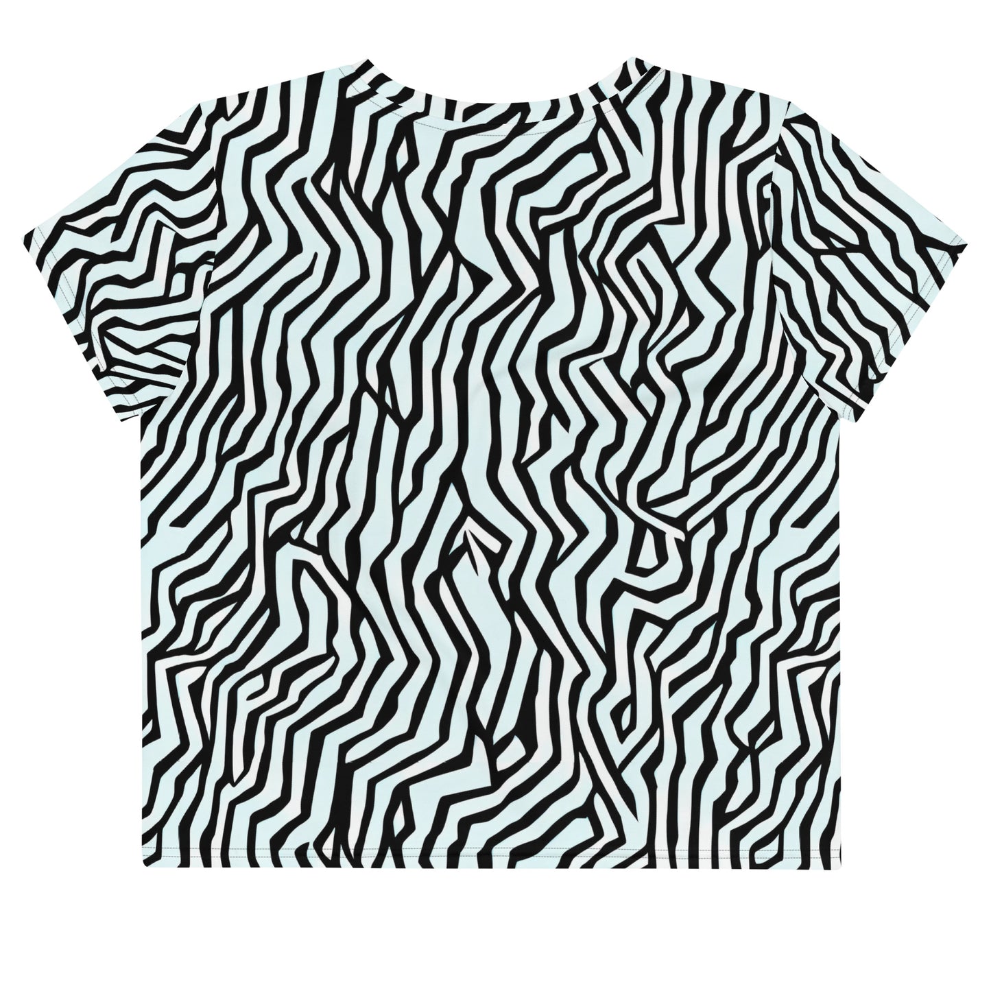 Women's Crop Tee - Echoing Stripes