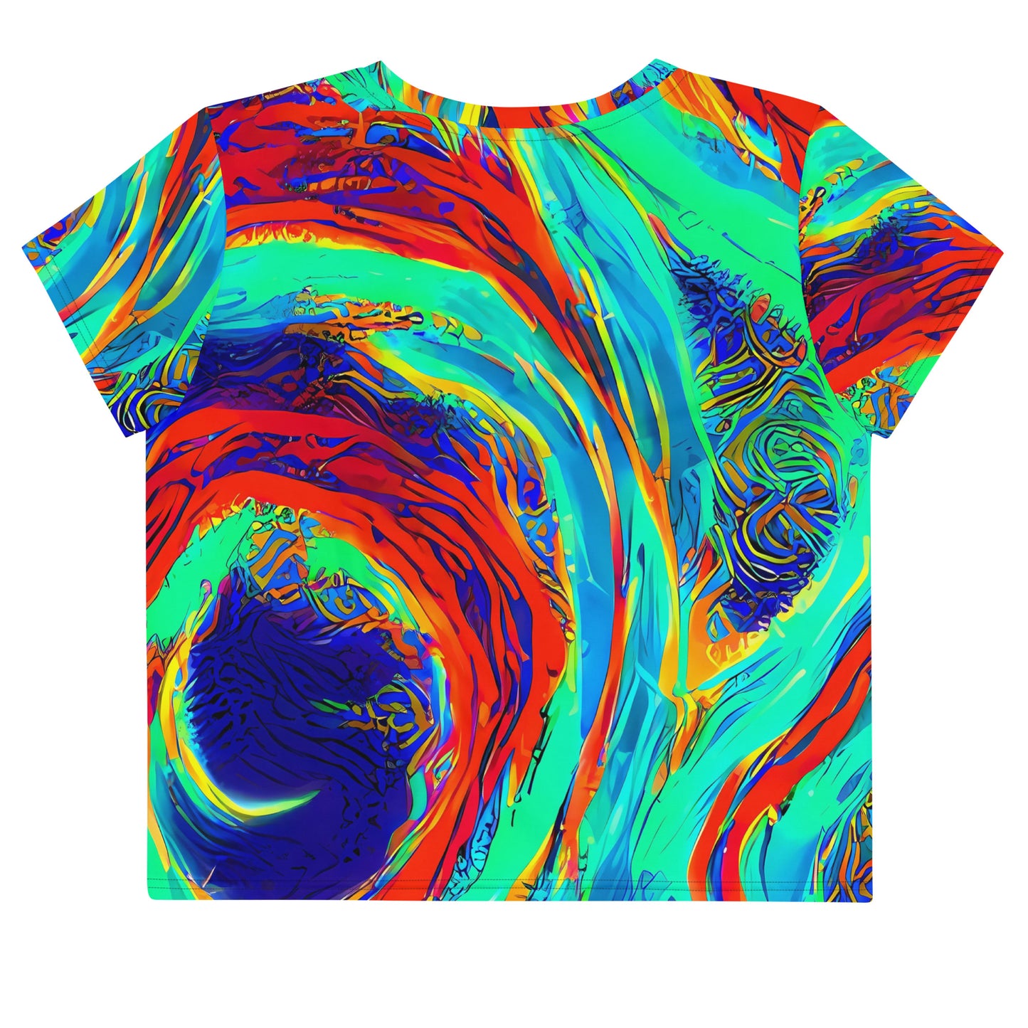 Women's Crop Tee - Cerulean Cyclone