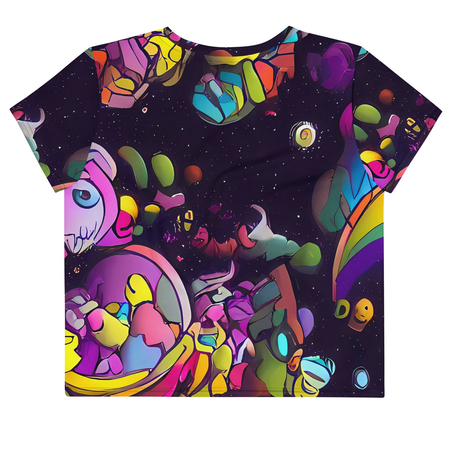 Women's Crop Tee - Galactic Playground