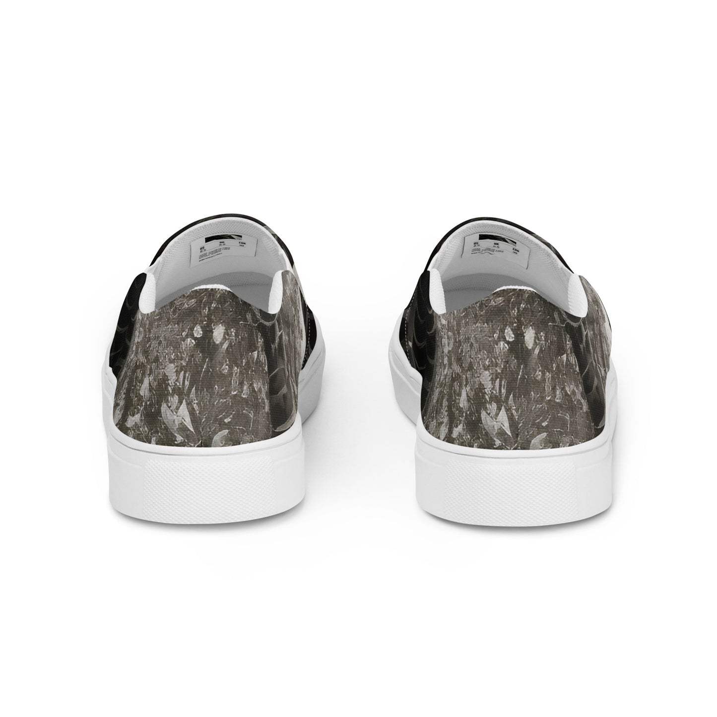 Men's Slip-On Canvas Shoes - Serpent Symphony