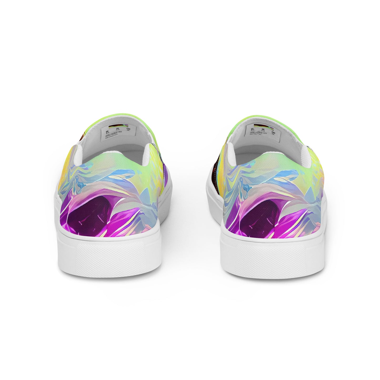 Men's Slip-On Canvas Shoes - Etherial Eruption