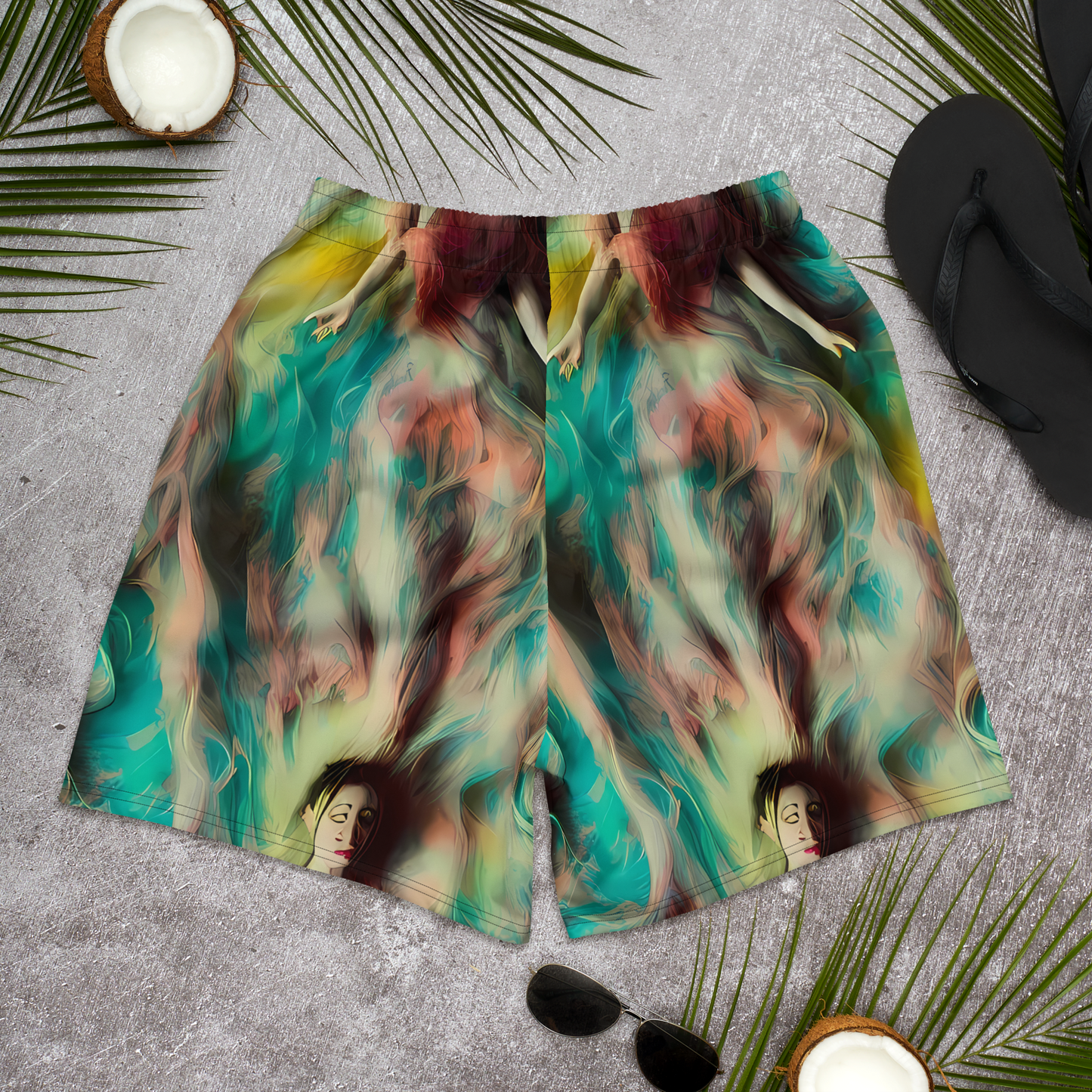 Men's Athletic Shorts - Enchanted Fusion