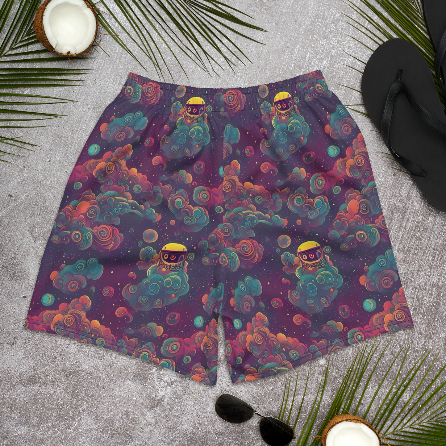 Men's Athletic Shorts - Nebula Dreamscape
