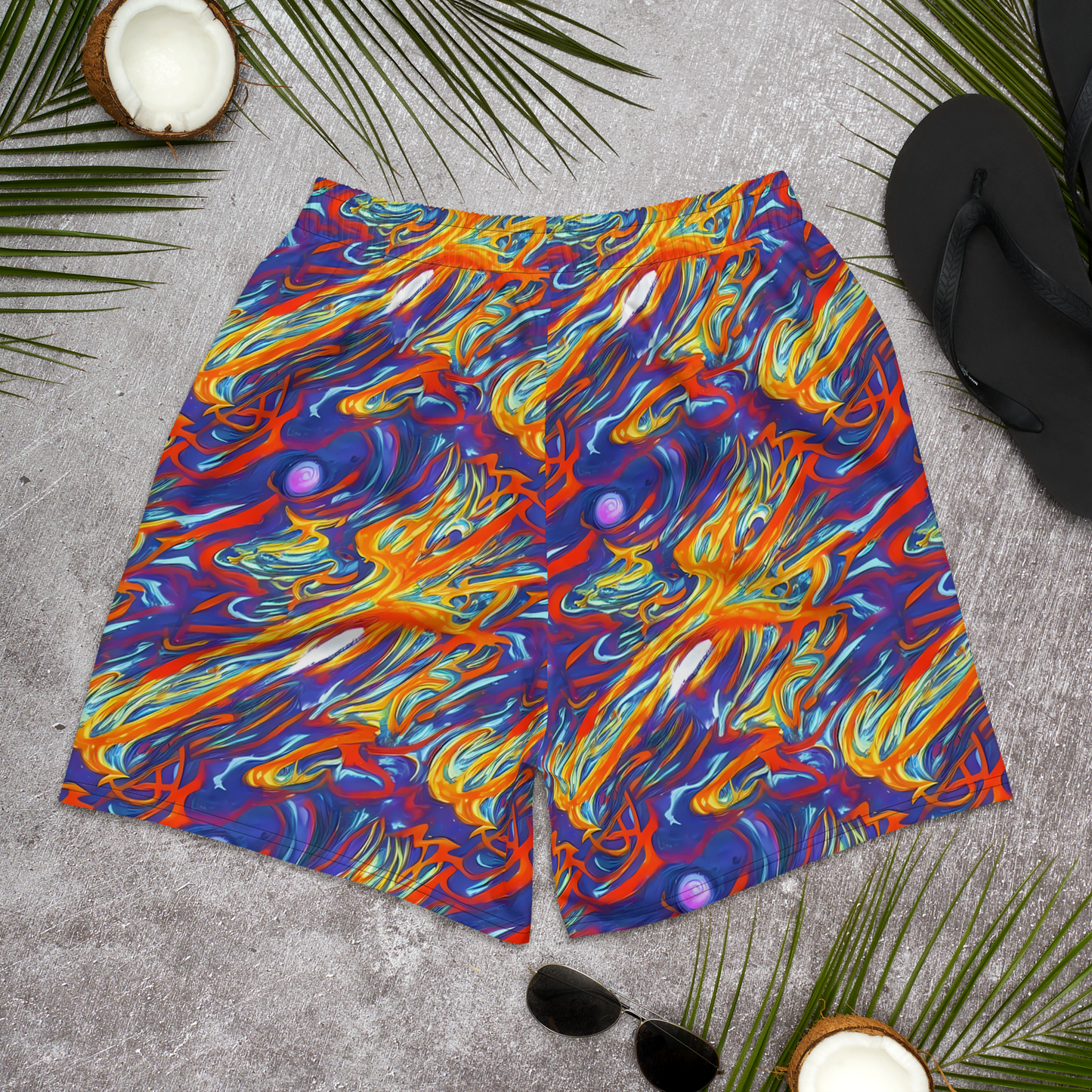 Men's Athletic Shorts - Galactic Ember