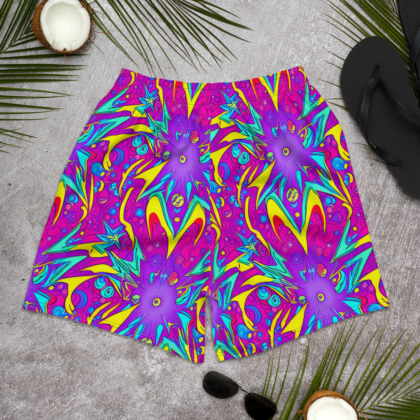 Men's Athletic Shorts - Nebula Radiance