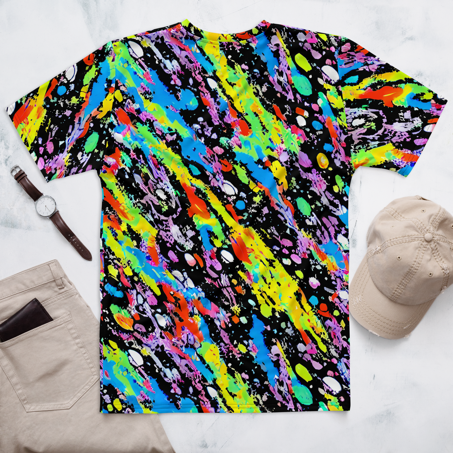 Men's Crew Neck T-Shirt - Pollock Pulse