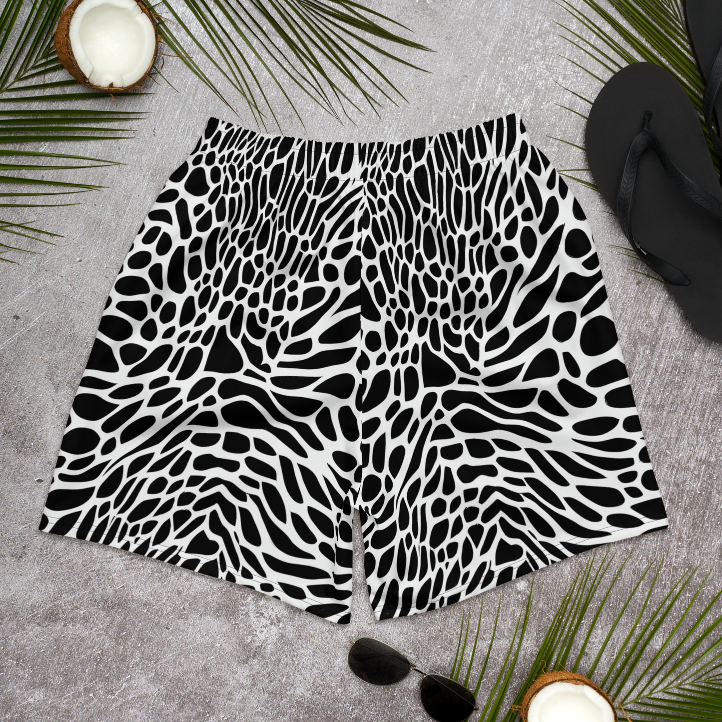 Men's Athletic Shorts - Monochrome Mystique