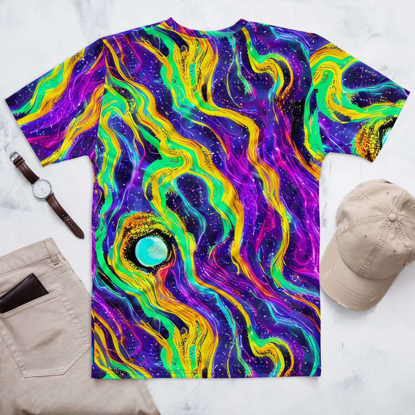 Men's Crew Neck T-Shirt - Jackson Swirl