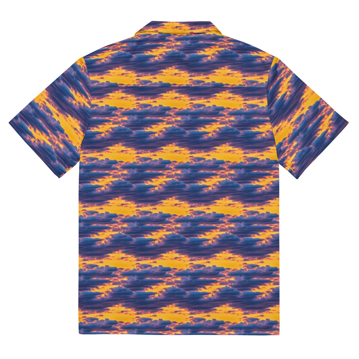 Button Shirt - Aubergine Clouds