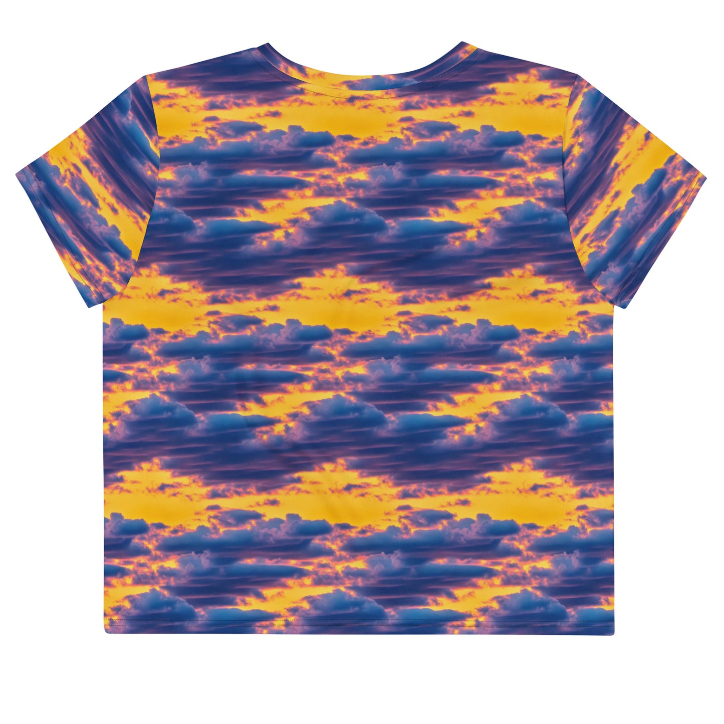 Women's Crop Tee - Aubergine Clouds