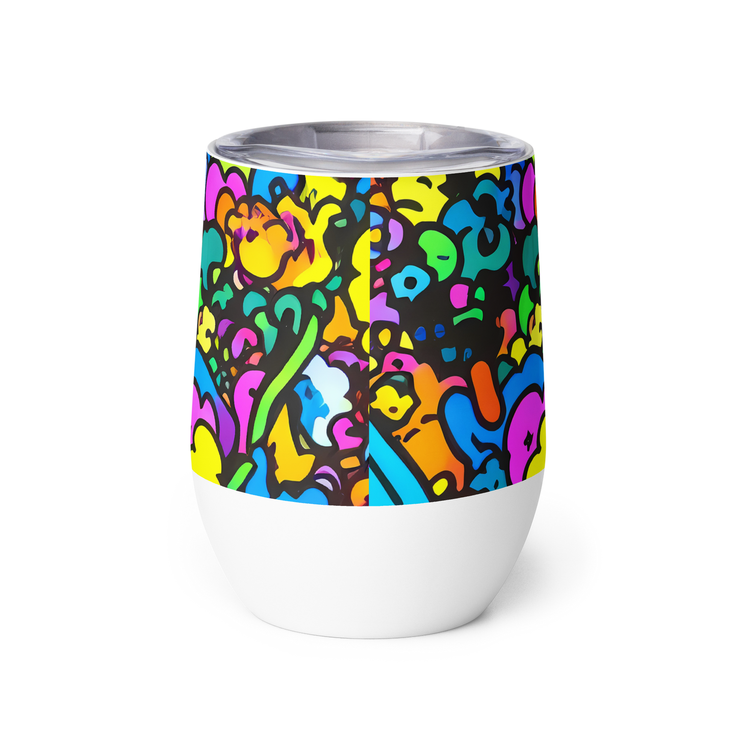 Wine Tumbler - Kaleidoscope Garden