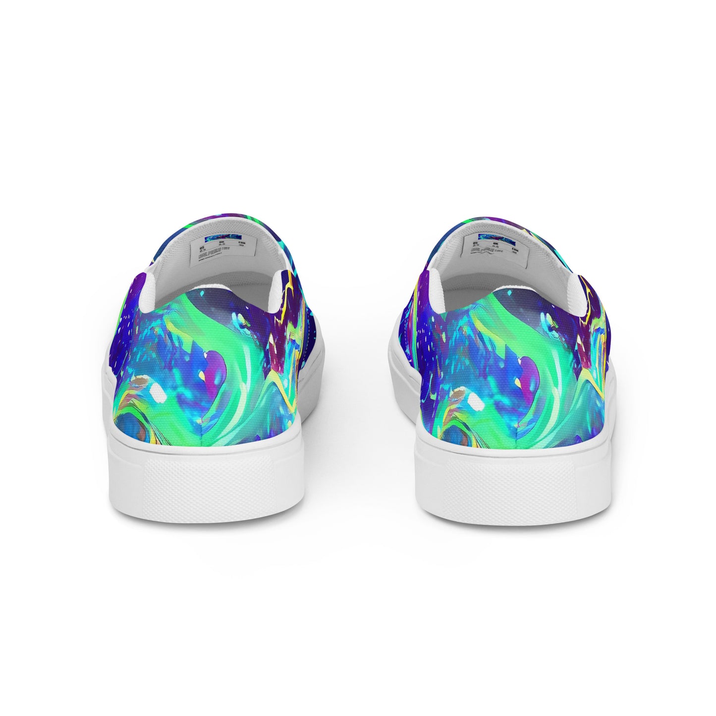 Men's Slip-On Canvas Shoes - Liquid Light Show