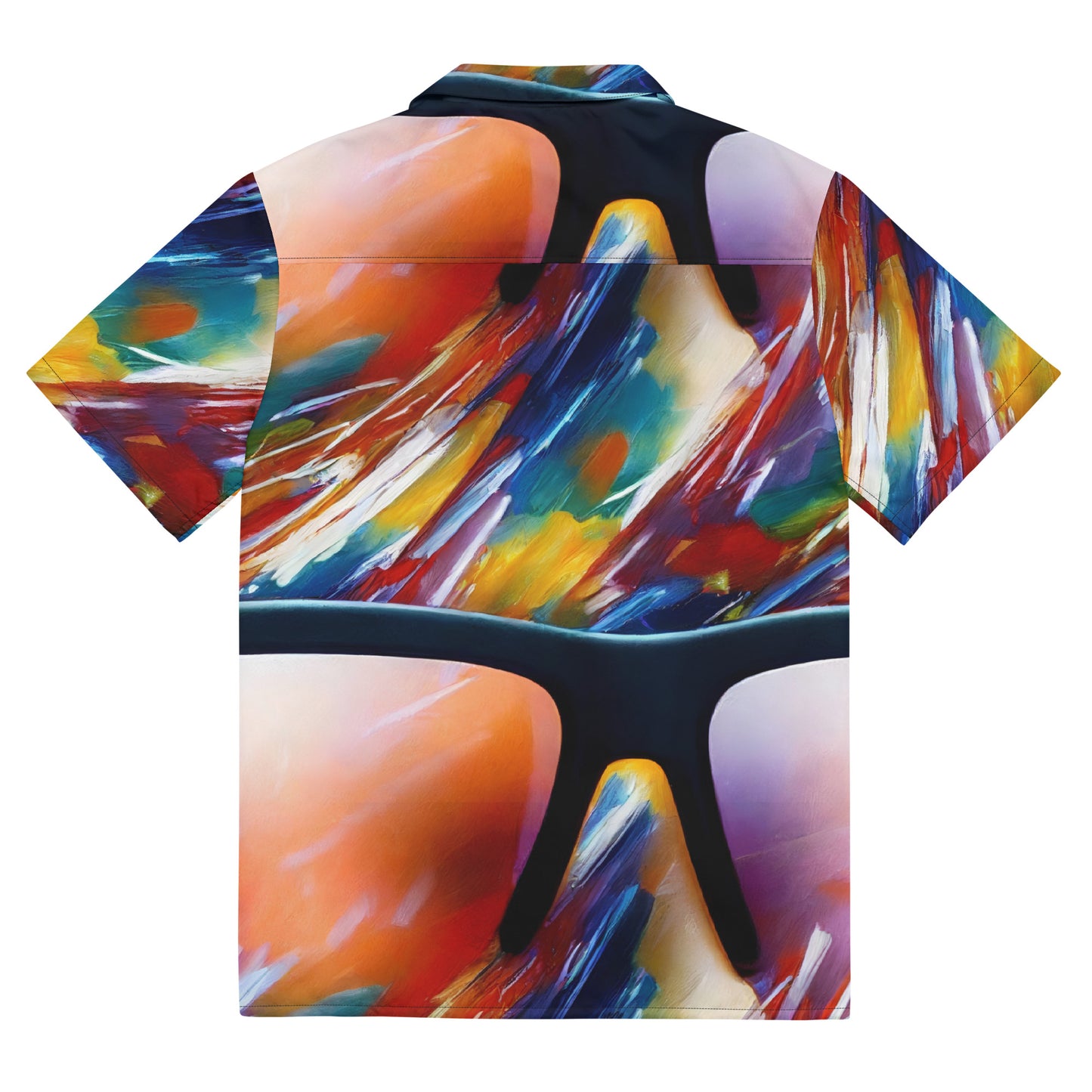 Button Shirt - Brushstroke Symphony