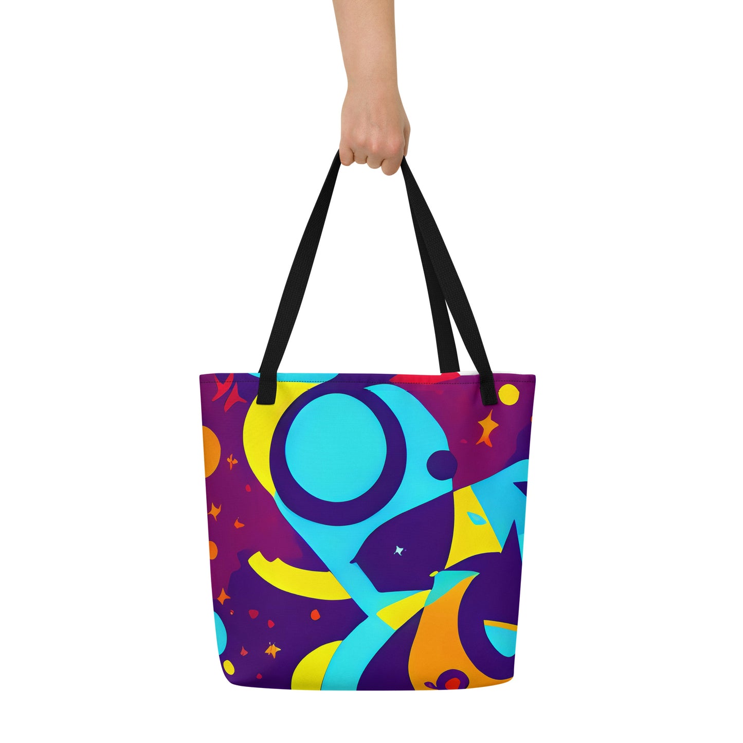 Large Tote Bag w/ Pocket - Gerace Geometry