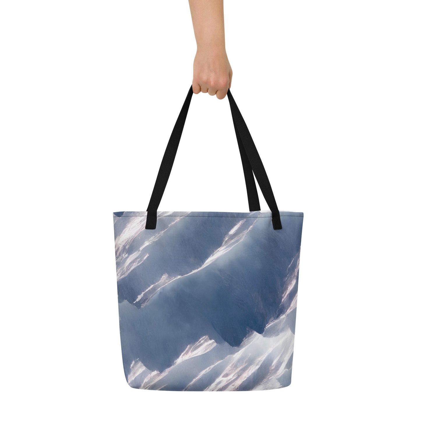 Large Tote Bag w/ Pocket - Misty Pinnacles