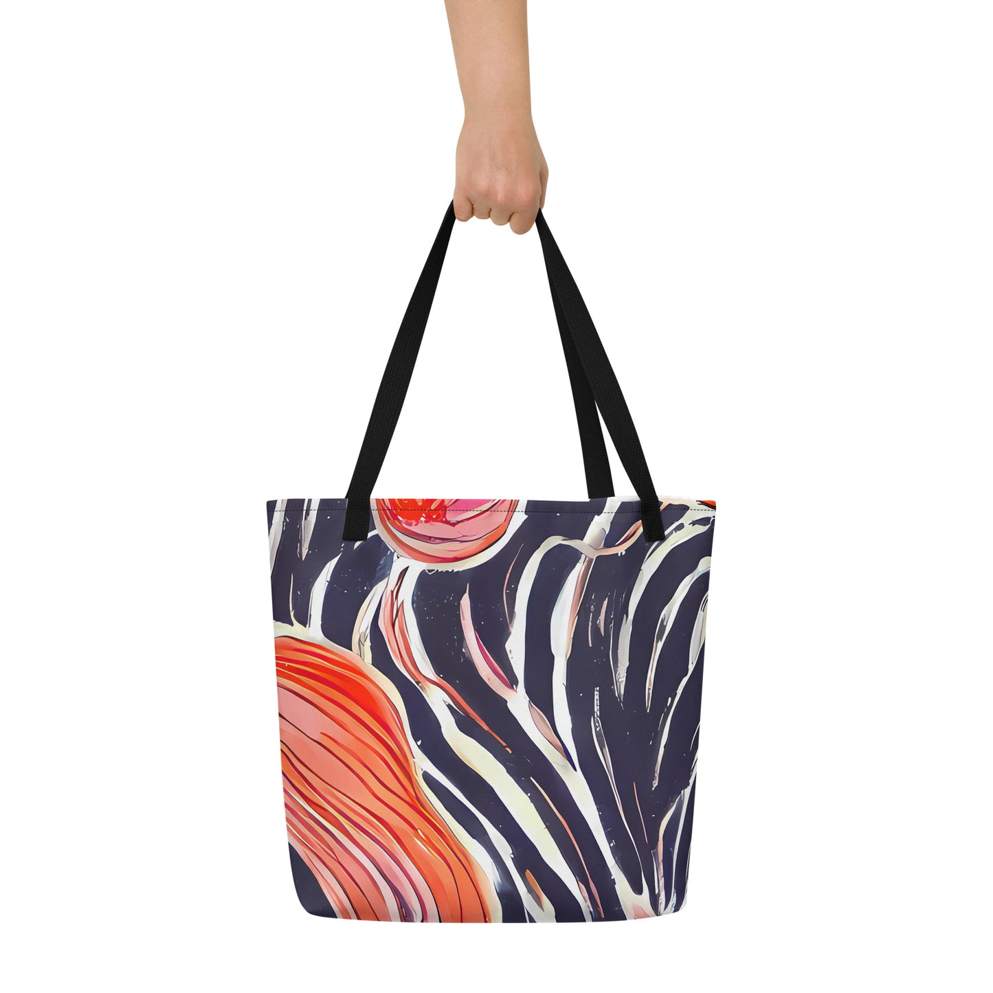 Large Tote Bag w/ Pocket - Radiant Drift