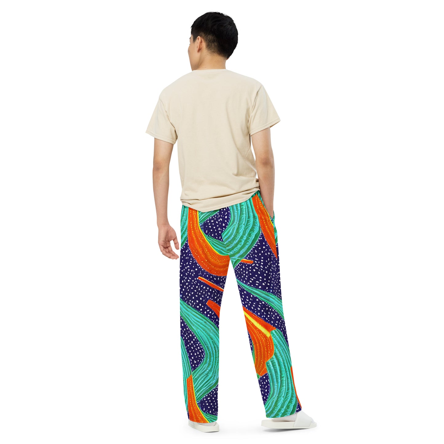 Wide-Leg Pants - Jungle Zephyr