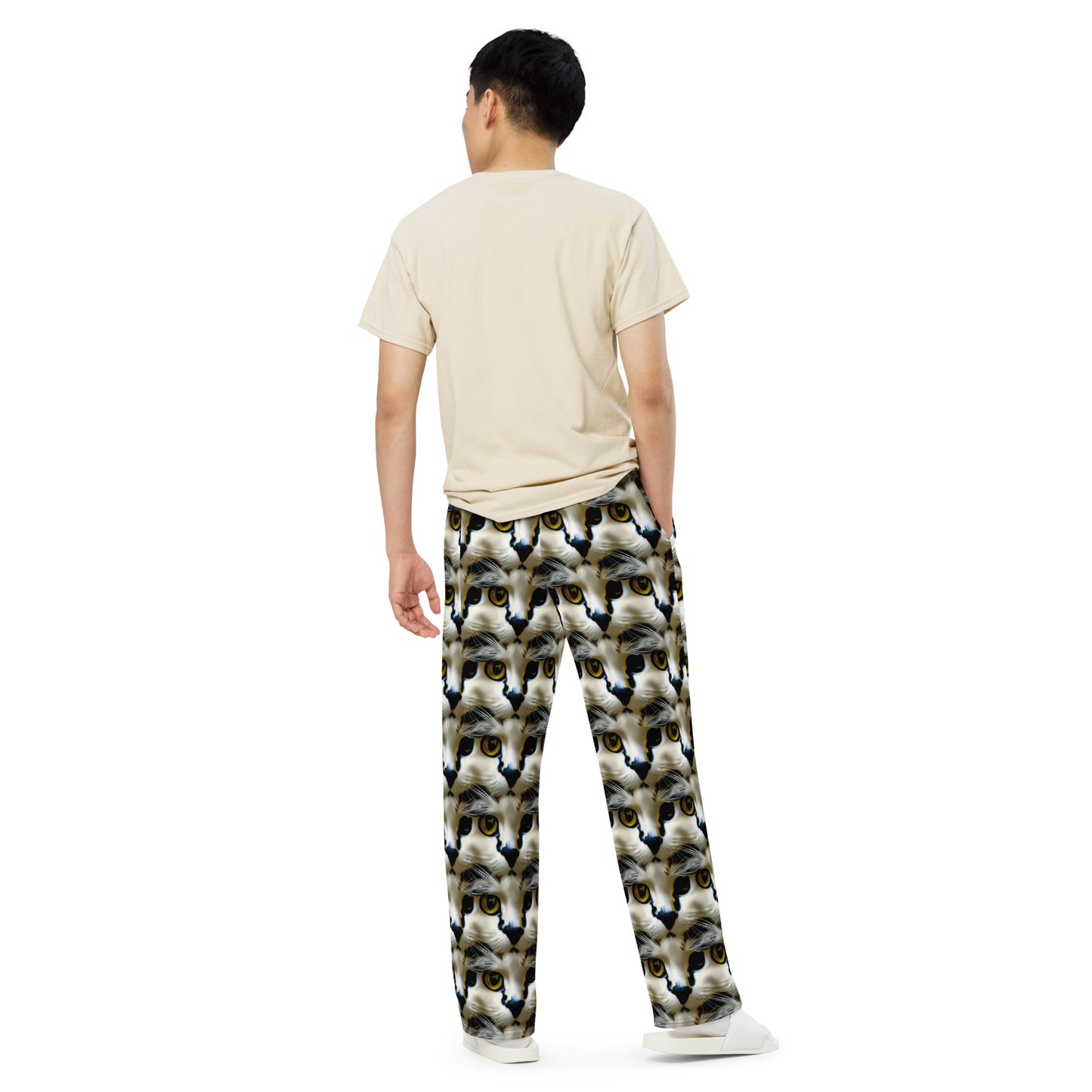 Wide-Leg Pants - Feline Fancy