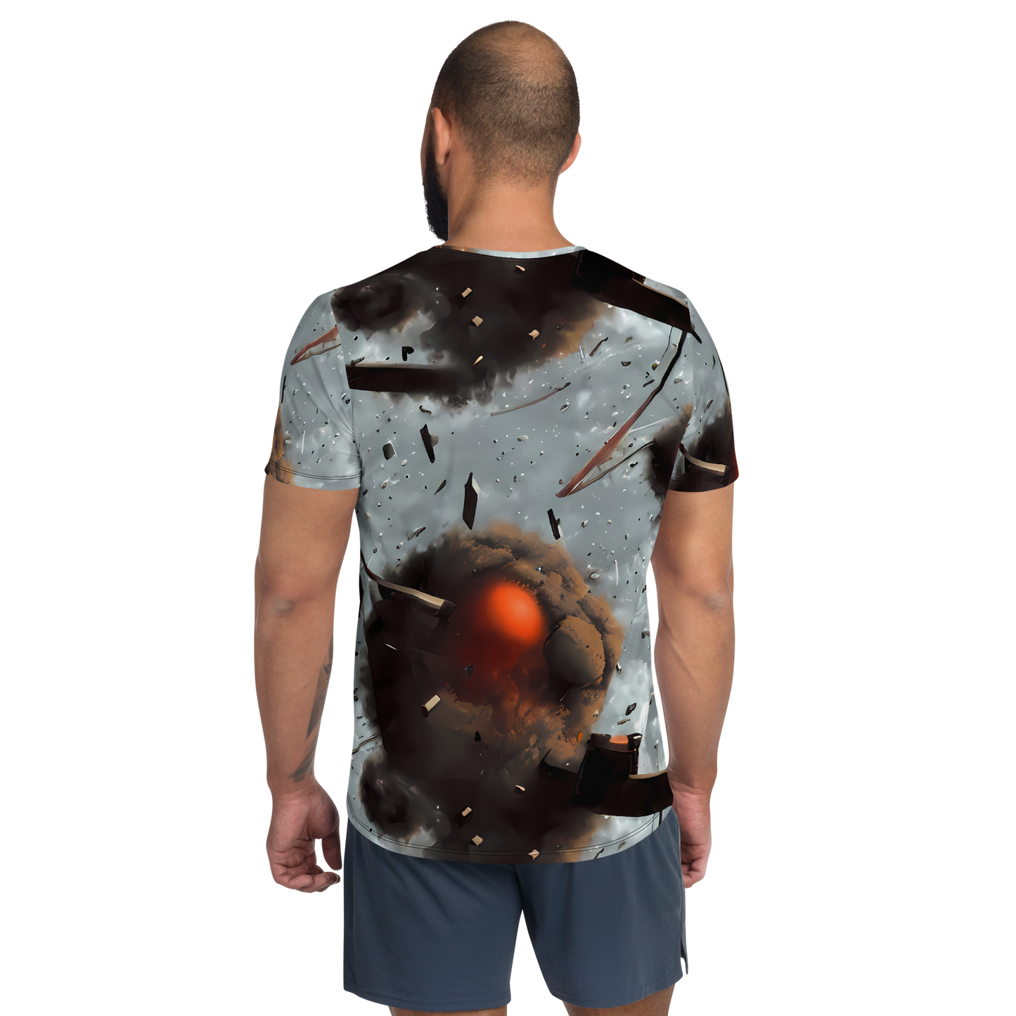 Men's Athletic T-Shirt - Celestial Collision
