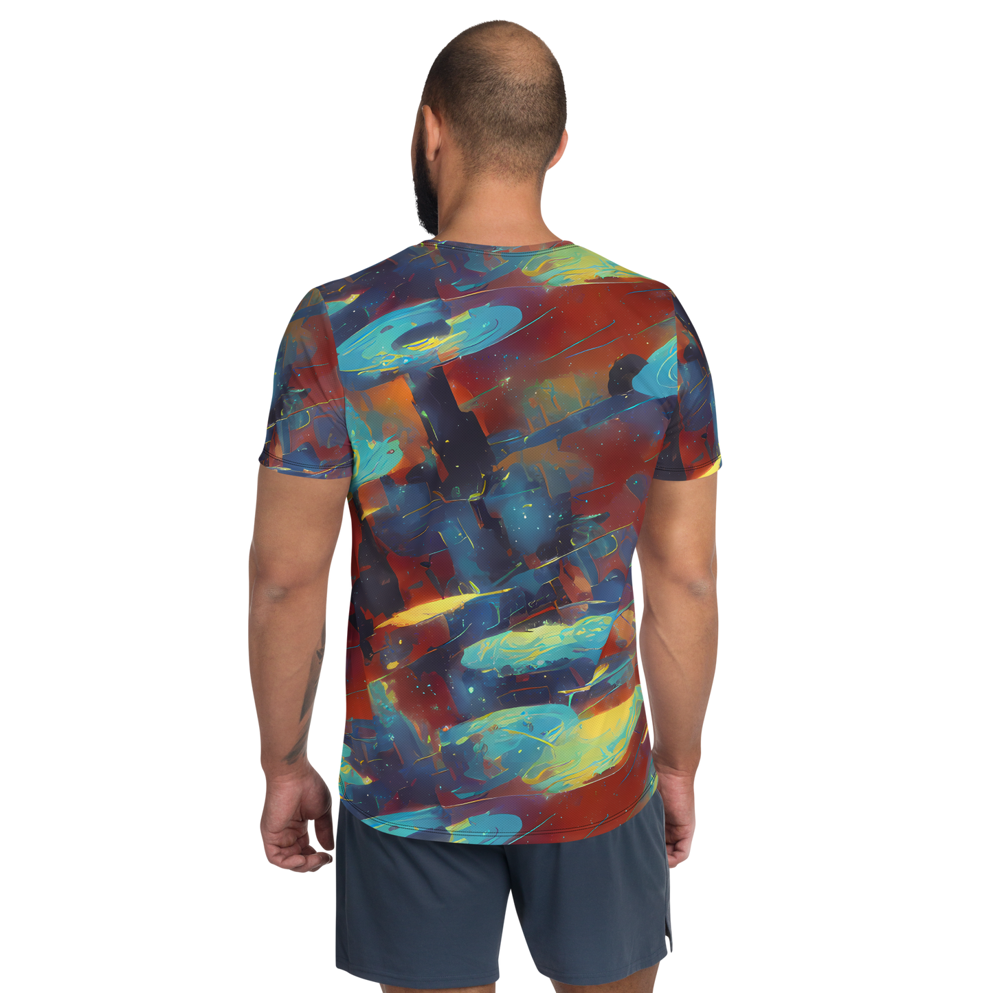 Men's Athletic T-Shirt - Journey Through Infinity