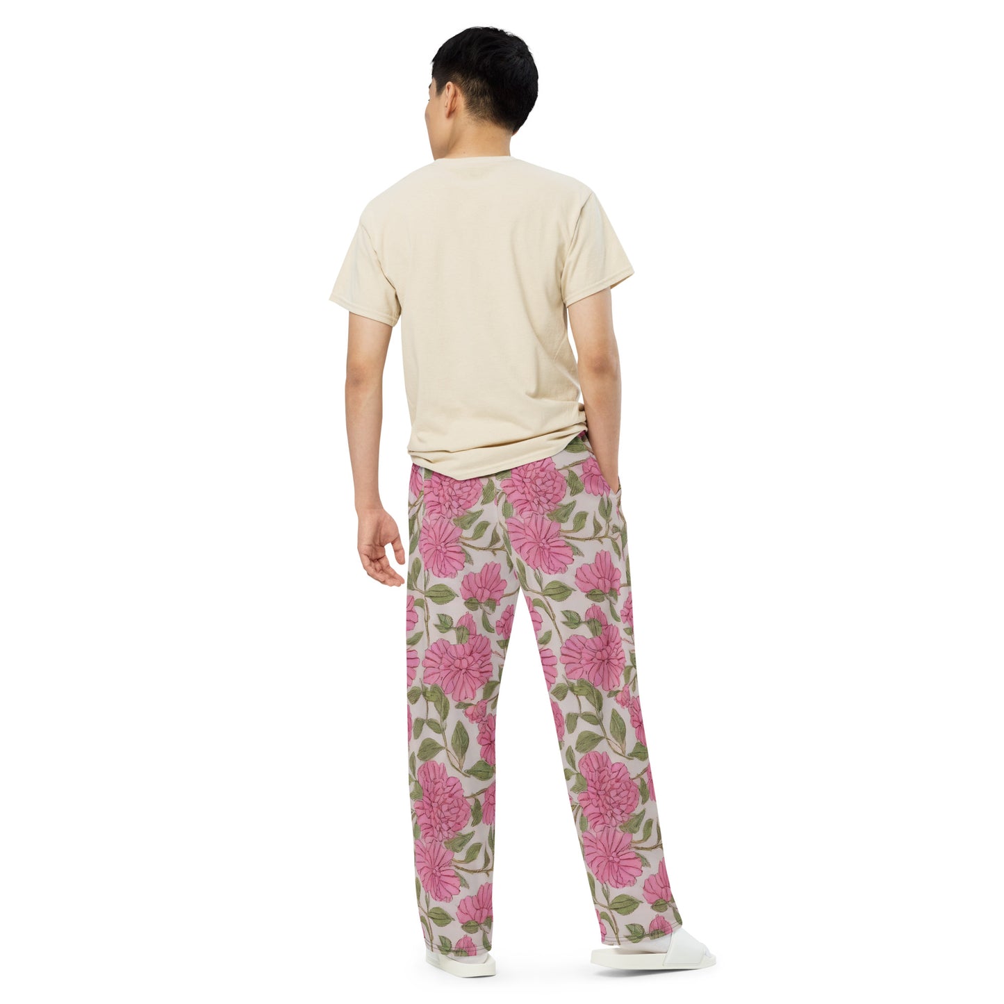 Wide-Leg Pants - Blossom Symphony