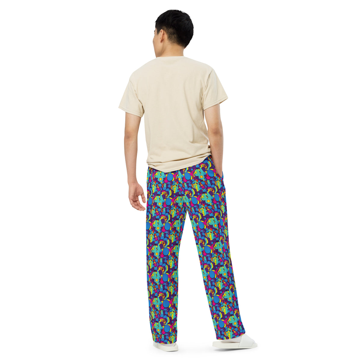 Wide-Leg Pants - Psychedelic Harmony