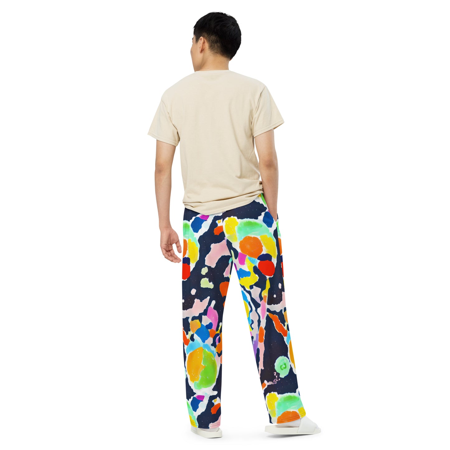 Wide-Leg Pants - Kaleido Burst