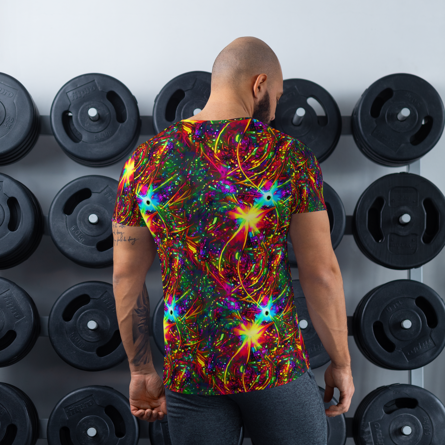 Men's Athletic T-Shirt - Stellar Burst