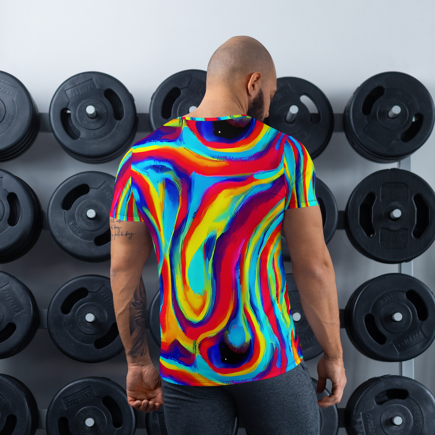 Men's Athletic T-Shirt - Stael Swirls