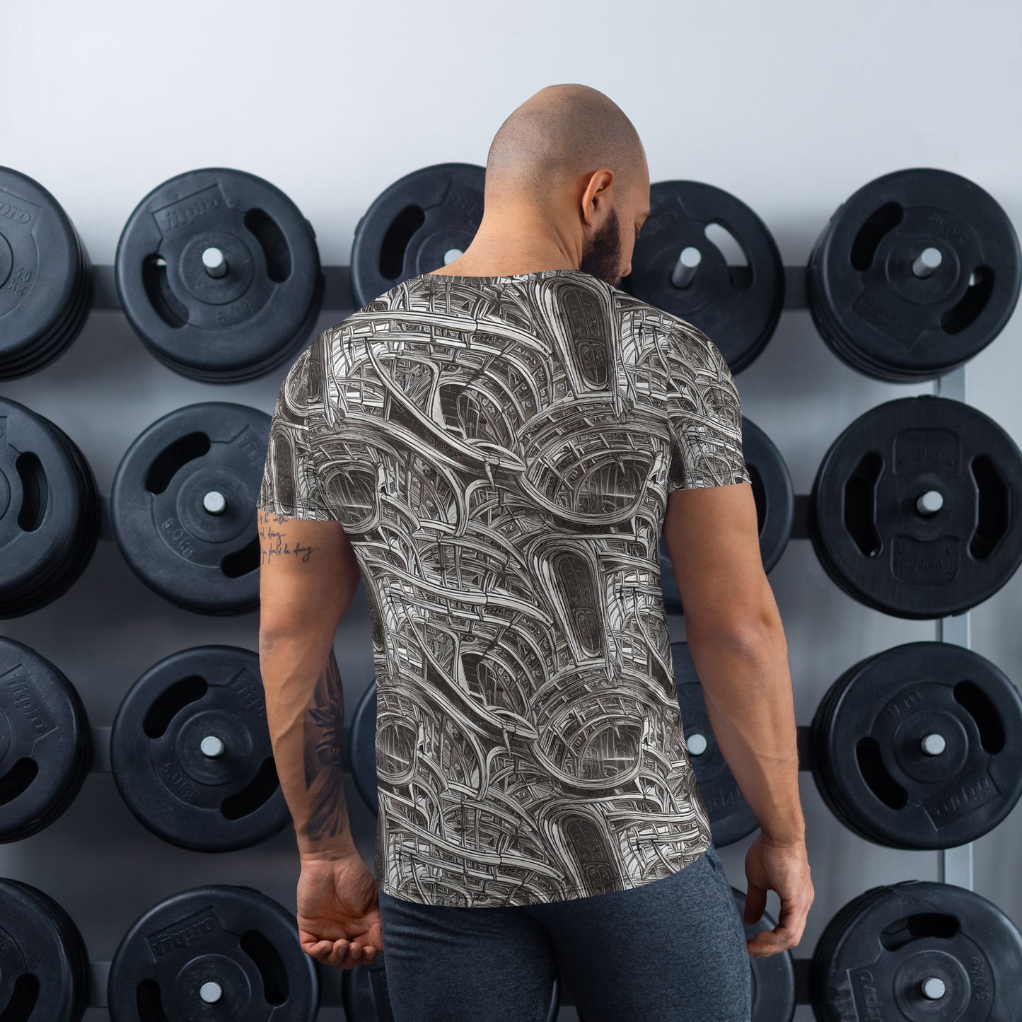 Men's Athletic T-Shirt - Piranesi's Dream