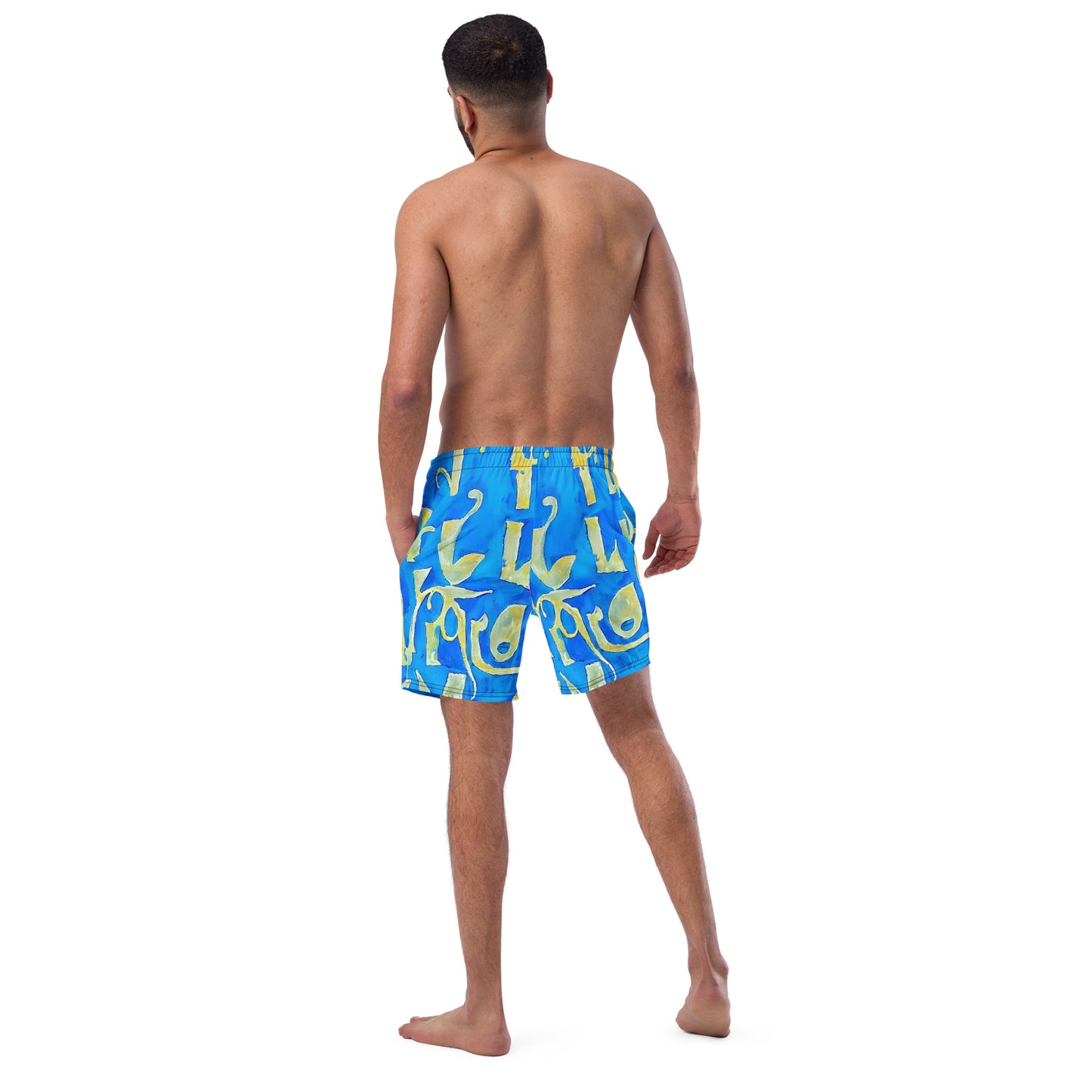 Swim Trunks - Golden Glyphs