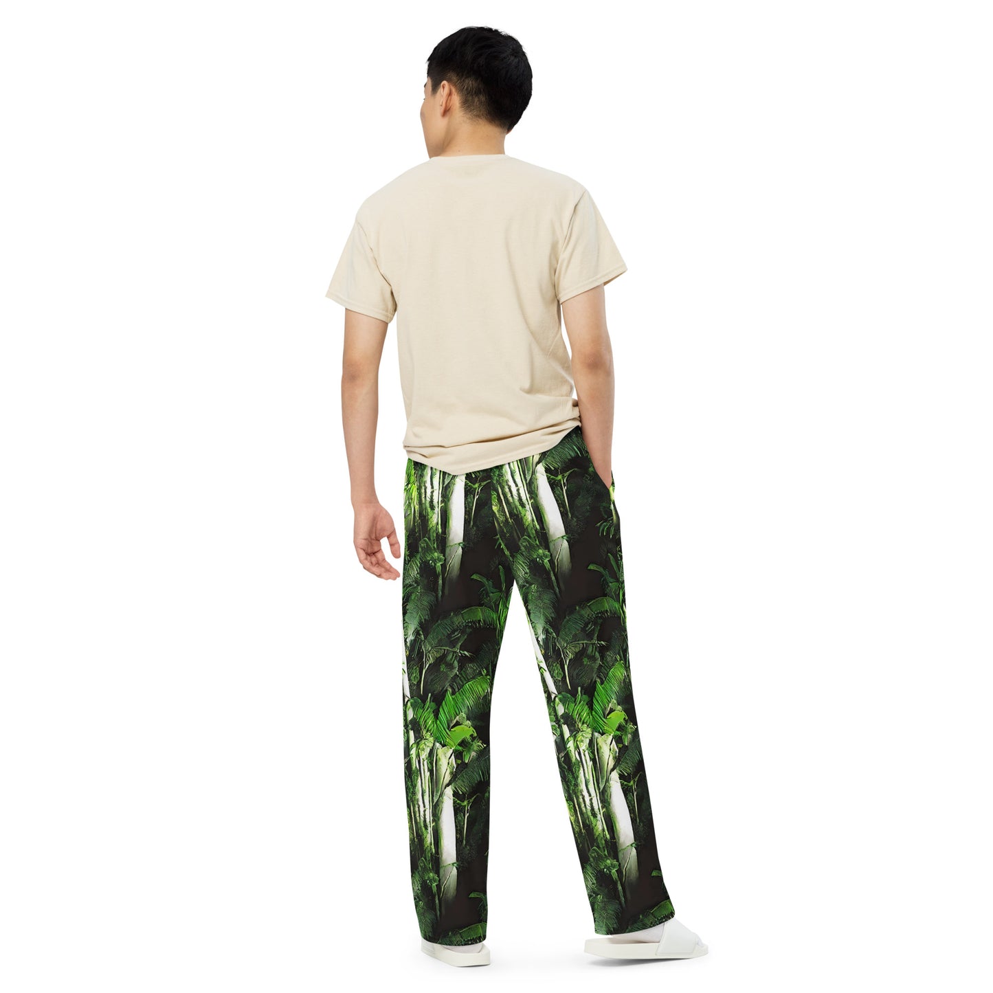 Wide-Leg Pants - Emerald Canopy