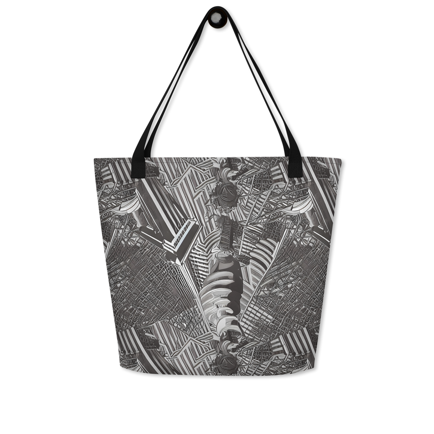 Large Tote Bag w/ Pocket - Piranesi's Web