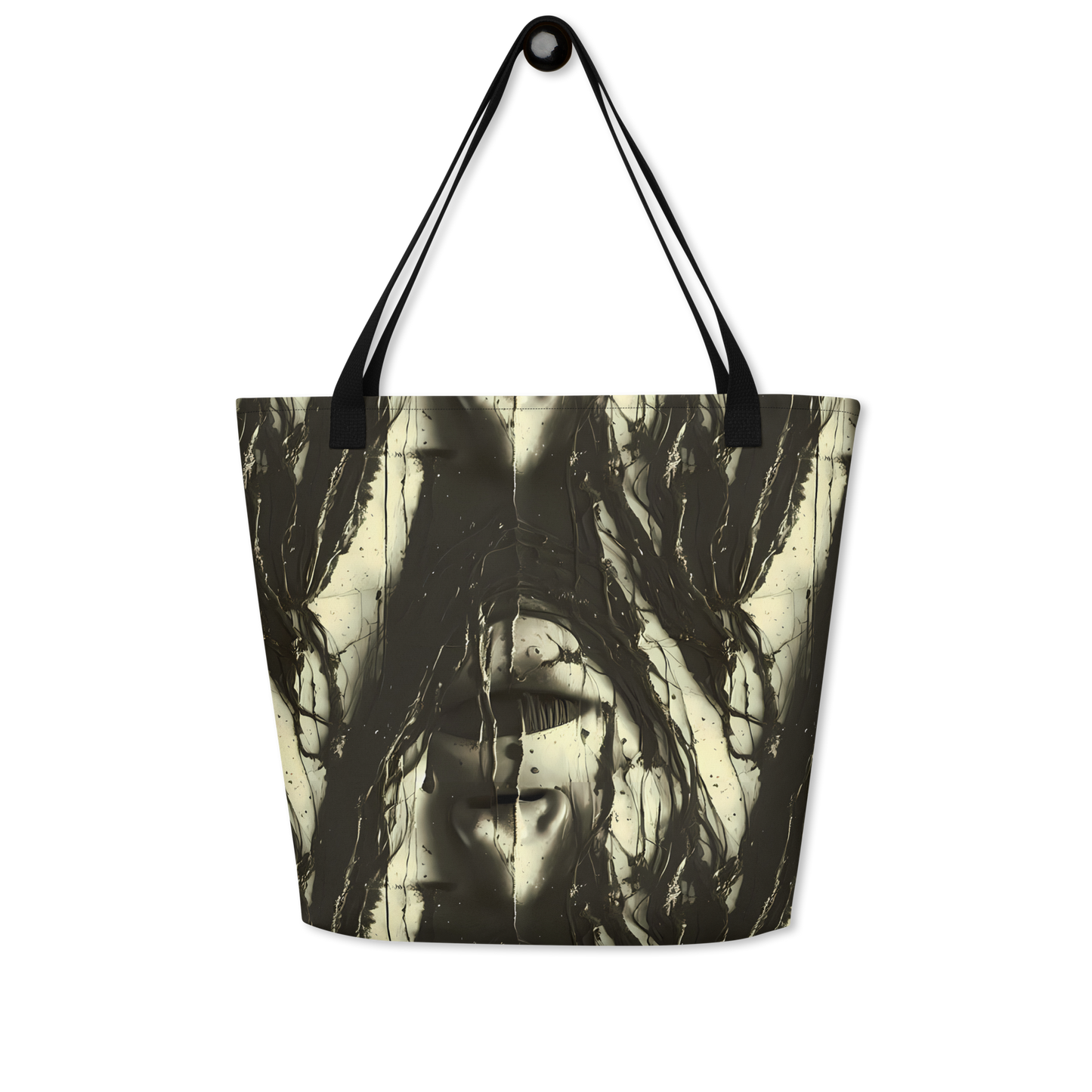 Large Tote Bag w/ Pocket - Eclipse Veil