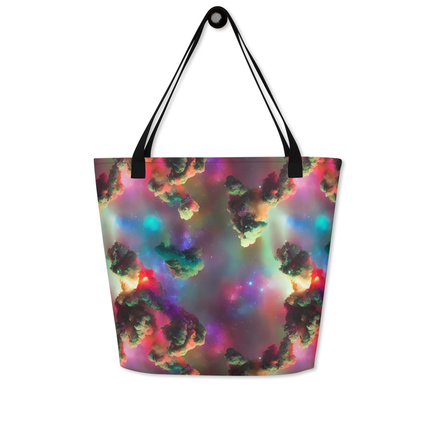 Large Tote Bag w/ Pocket - Nebula Dreams
