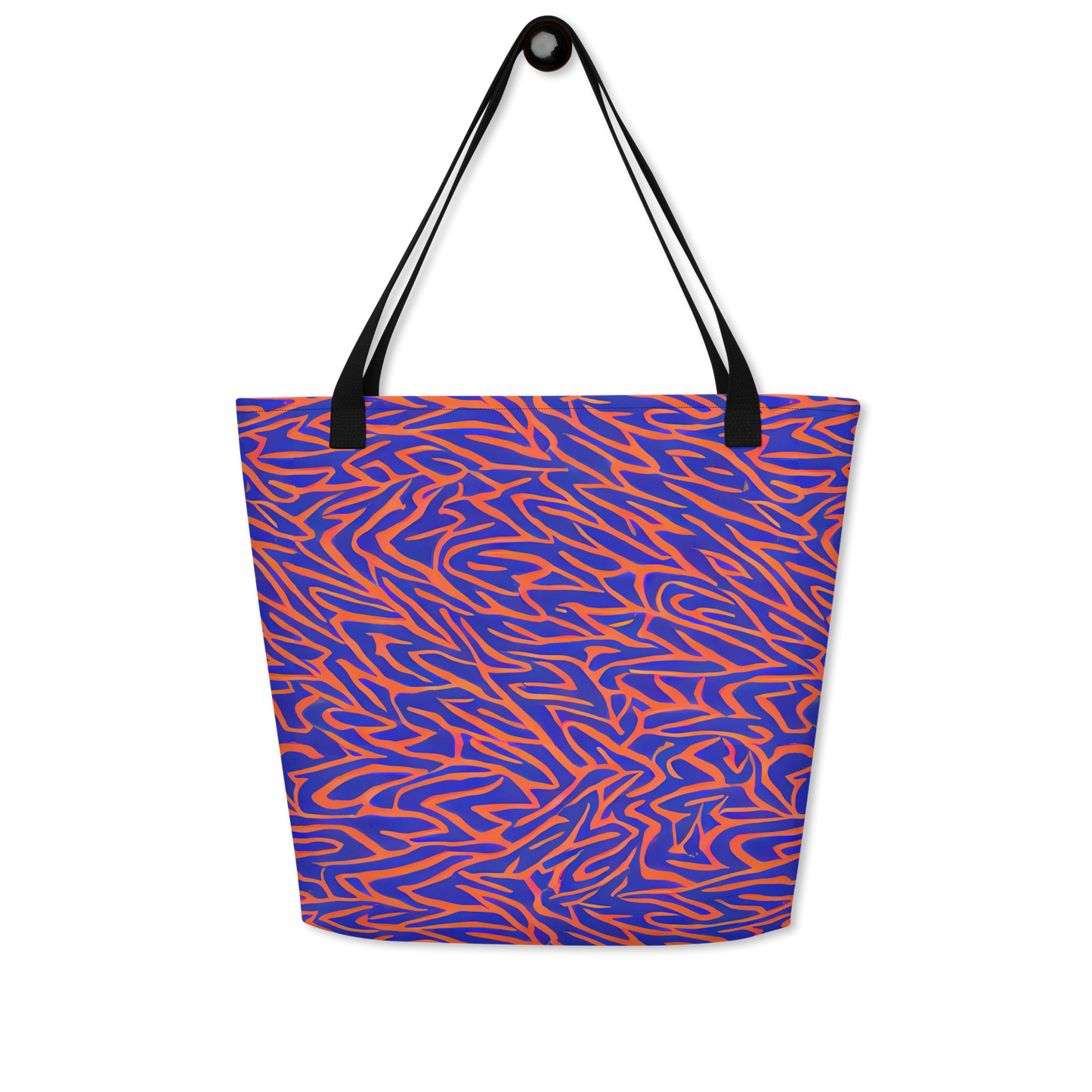 Large Tote Bag w/ Pocket - Sapphire Swirl