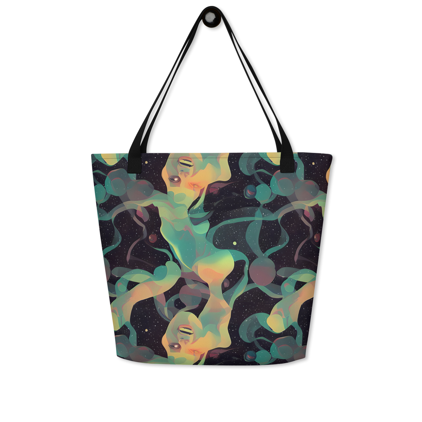 Large Tote Bag w/ Pocket - Astral Rhythms