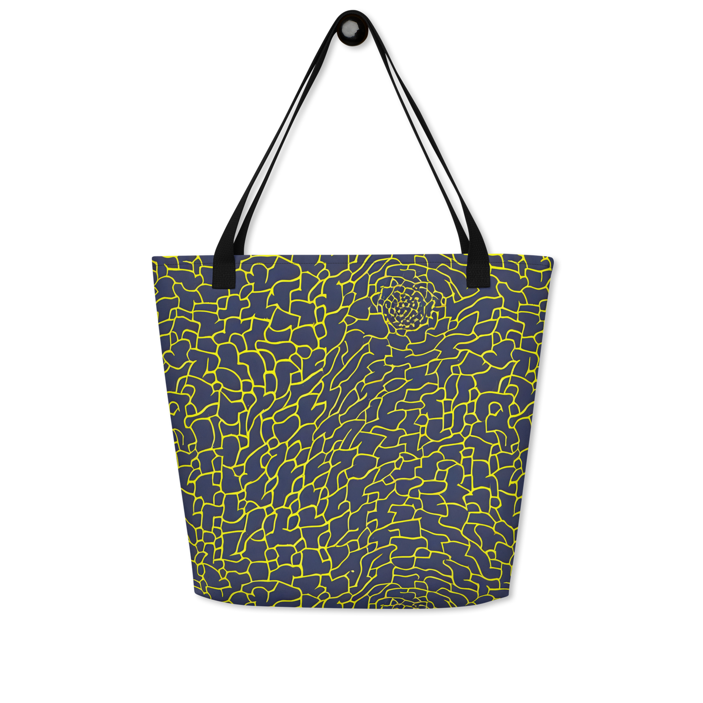 Large Tote Bag w/ Pocket - Nightshade Maze